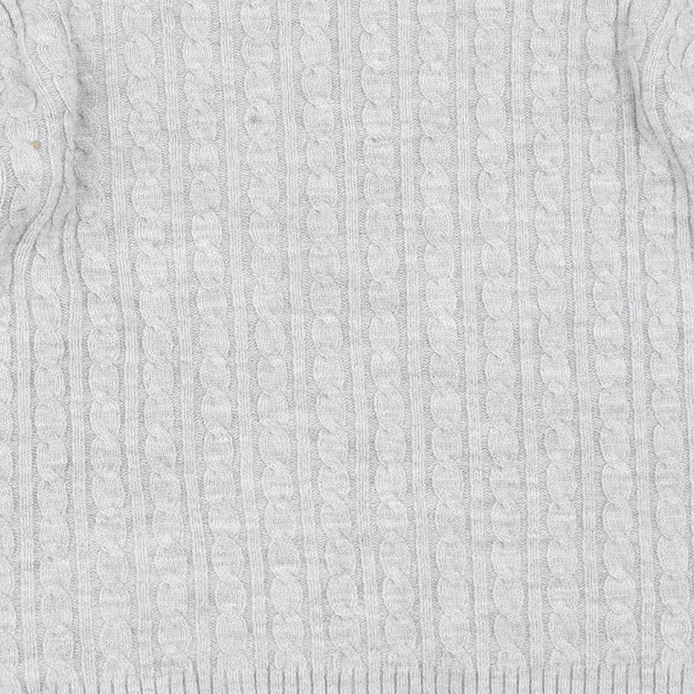 Pure & Natural Womens Grey Pullover Jumper Size S