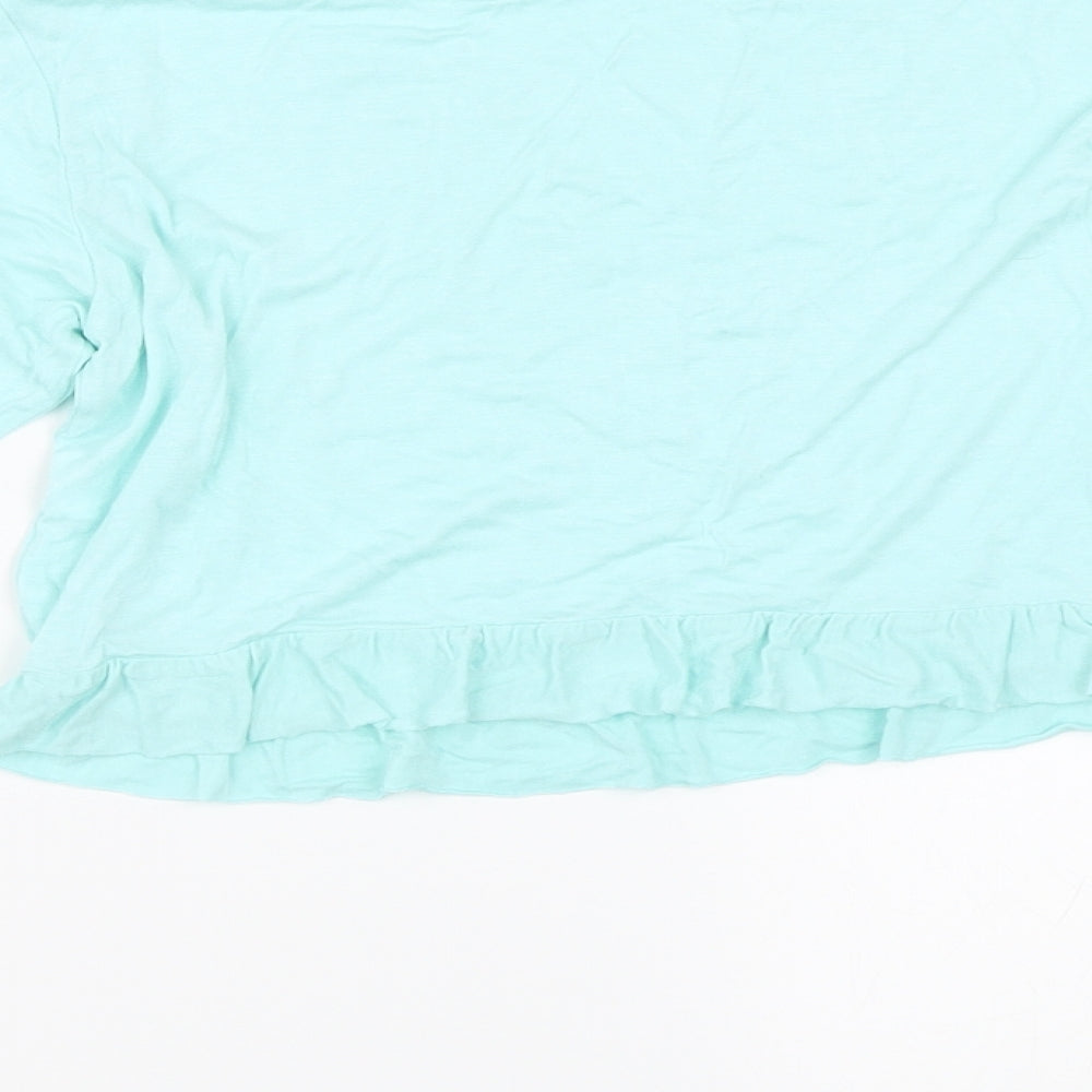 In the Style Womens Blue Basic T-Shirt Size 6