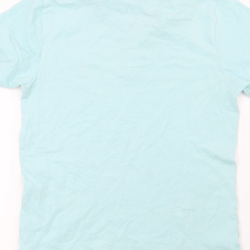 Easy Mens Blue Polo Size S - Pineapple