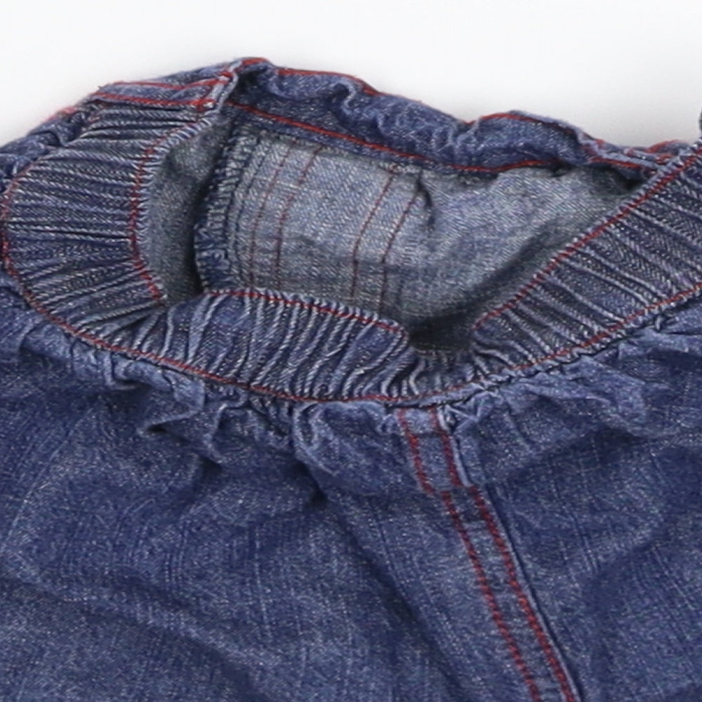 George Girls Blue Denim A-Line Skirt Size 12-18 Months