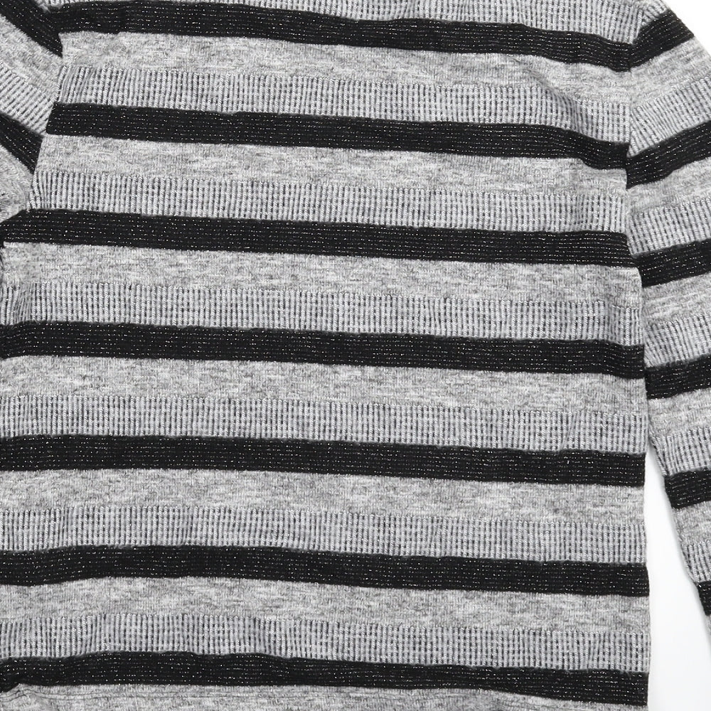 Marks & Spencer Womens Multicoloured Striped Knit Pullover Jumper Size 8