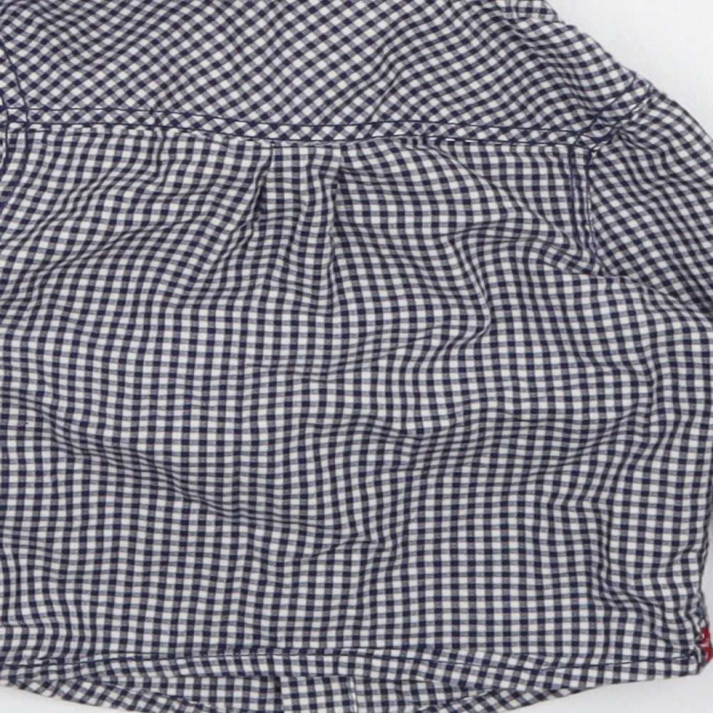 John Lewis Boys Blue Check Basic Button-Up Size 6-9 Months