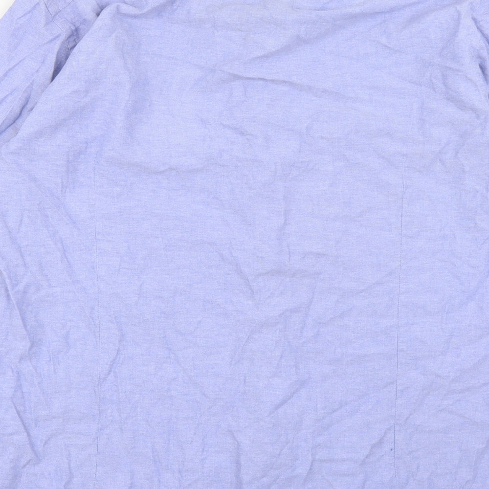 Cavani Mens Blue Button-Up Size L