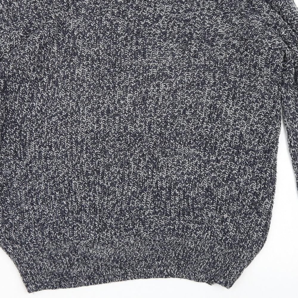 Cedarwood State Mens Blue Knit Pullover Jumper Size M