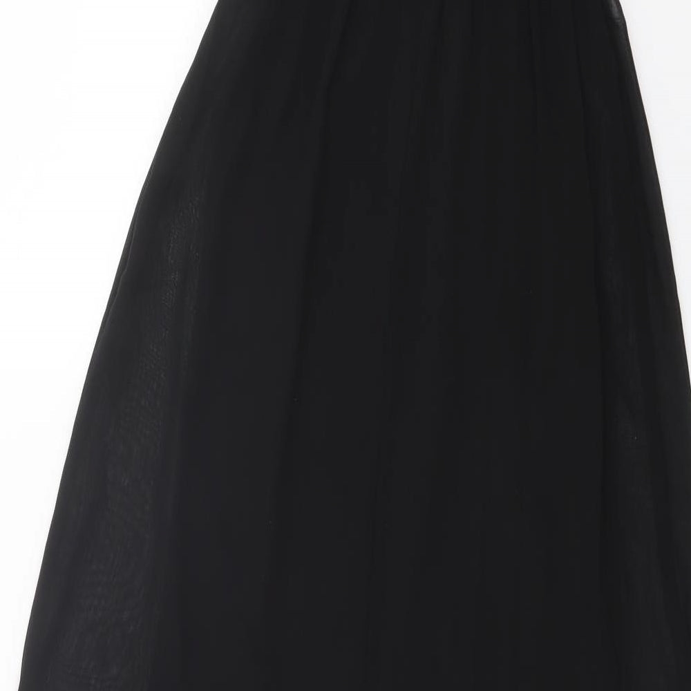 H&M Womens Black Skater Dress Size 4