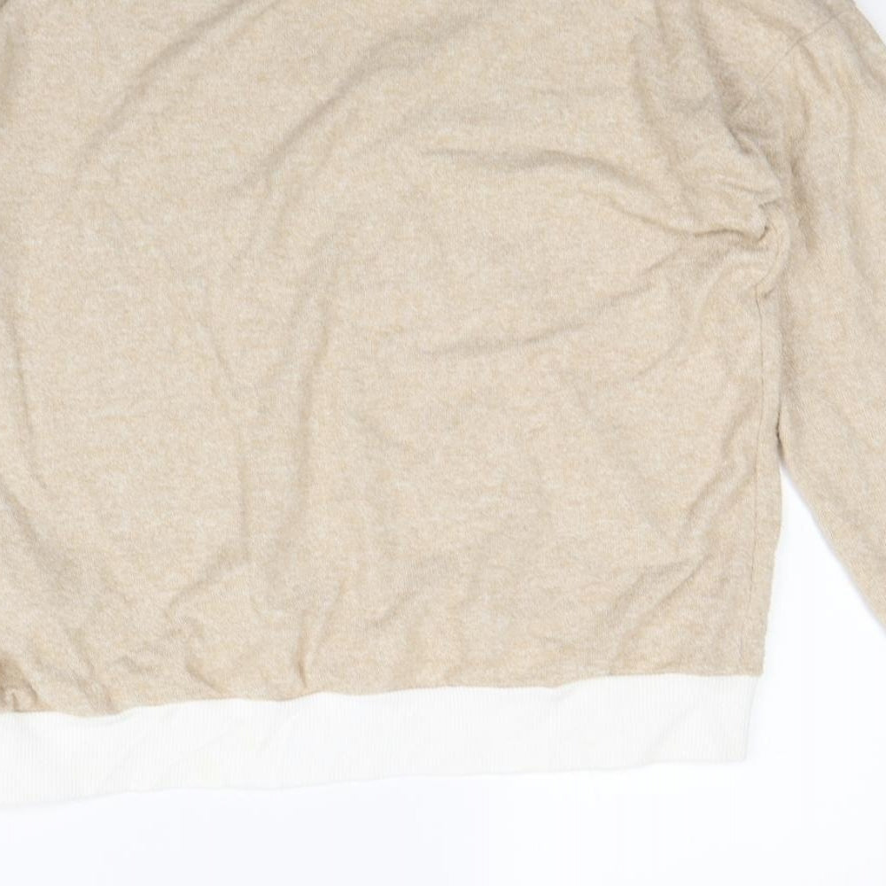 Boohoo Womens Beige Pullover Jumper Size L