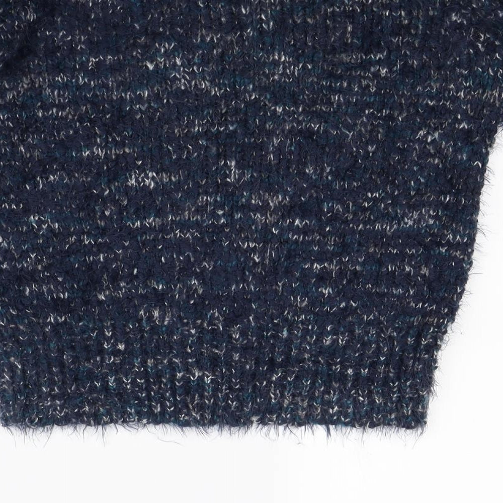Isle Womens Blue Pullover Jumper Size M