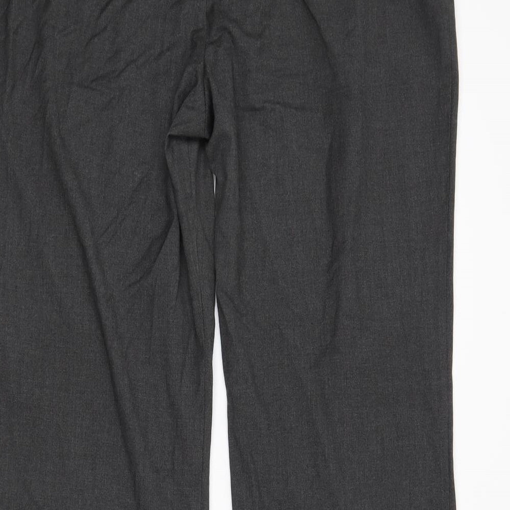 Marks & Spencer Womens Grey Trousers Size 16 L29 in