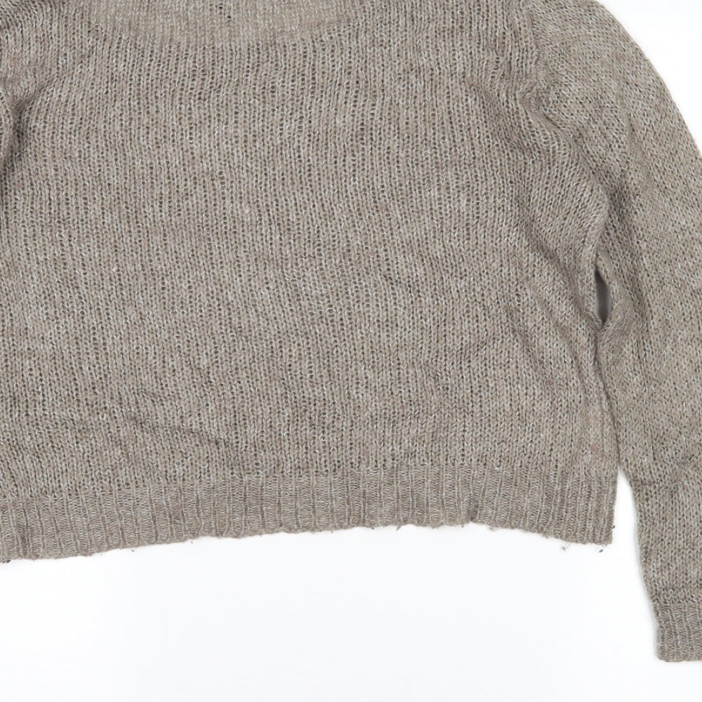 H&M Womens Brown Pullover Jumper Size M