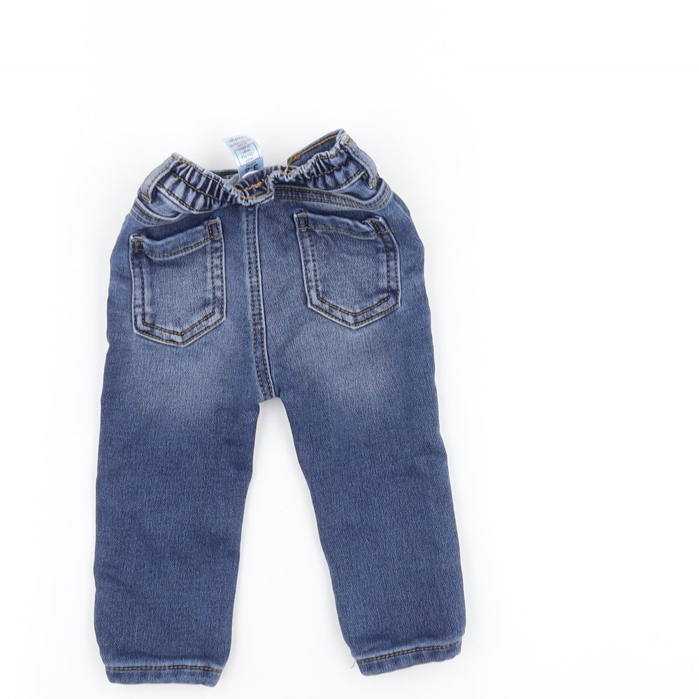George Baby Blue Denim Capri Jeans Size 3-6 Months