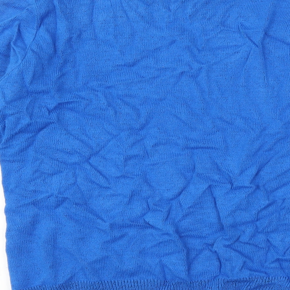 Classics Womens Blue Striped Pullover Jumper Size L