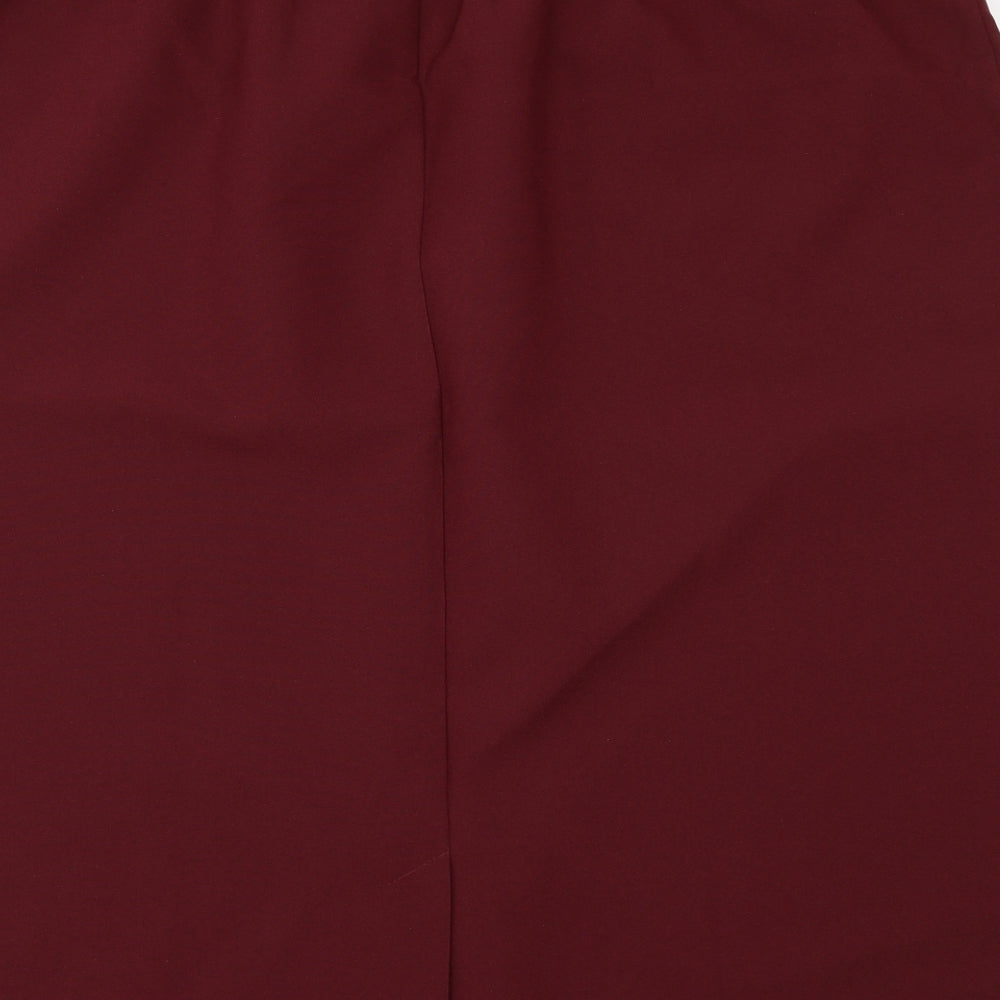 Preworn Womens Red A-Line Skirt Size 26