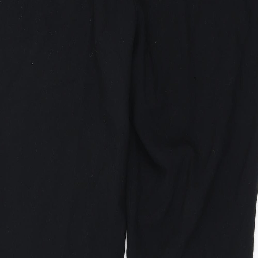 Marks and Spencer Womens Black Trousers Size 14 L27 in - short Leg