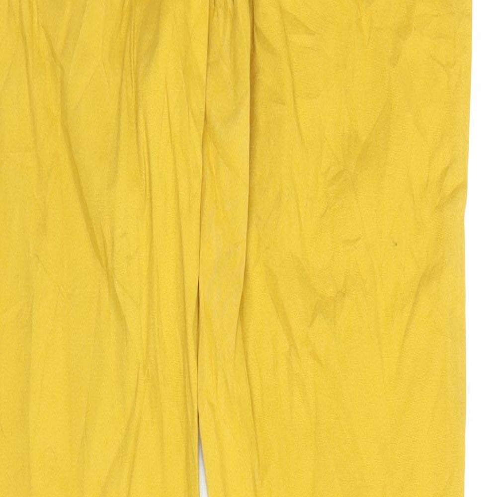 Preworn Womens Yellow Chino Trousers Size S L30 in
