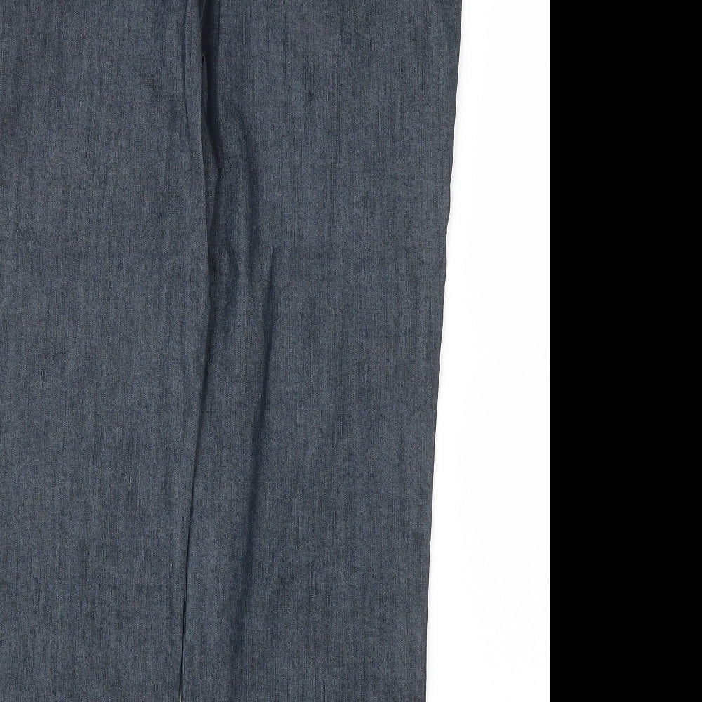 Marks & Spencer Womens Grey Trousers Size 12 L24 in