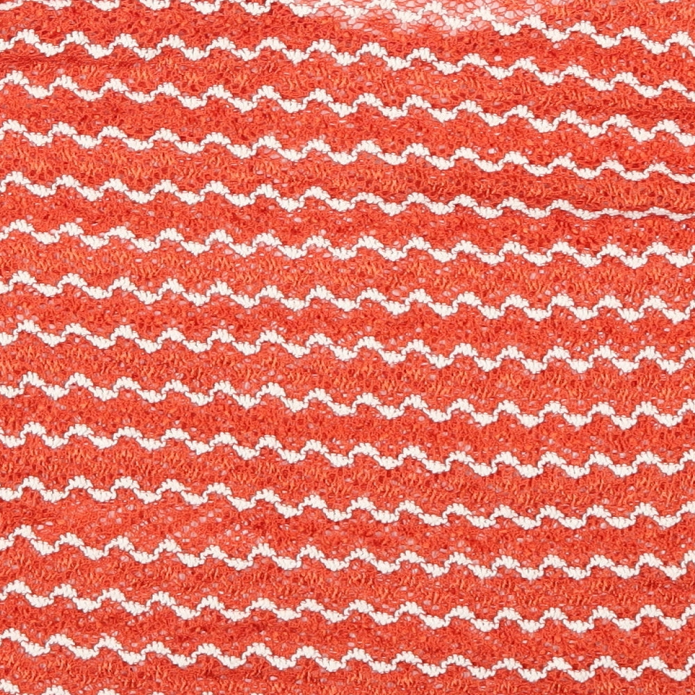 NEXT Womens Red Striped Pullover Jumper Size 12 - Zig Zag