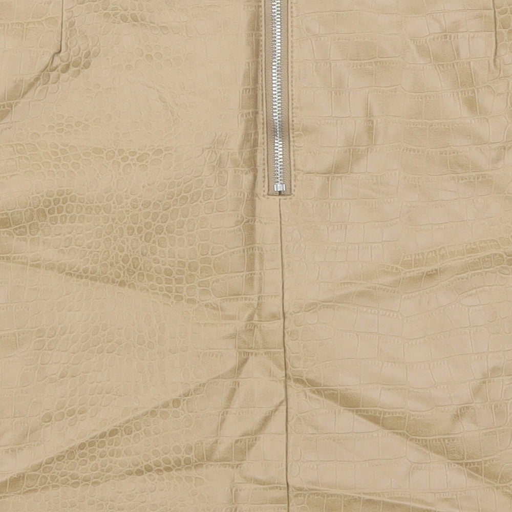 Primark Womens Brown A-Line Skirt Size 10