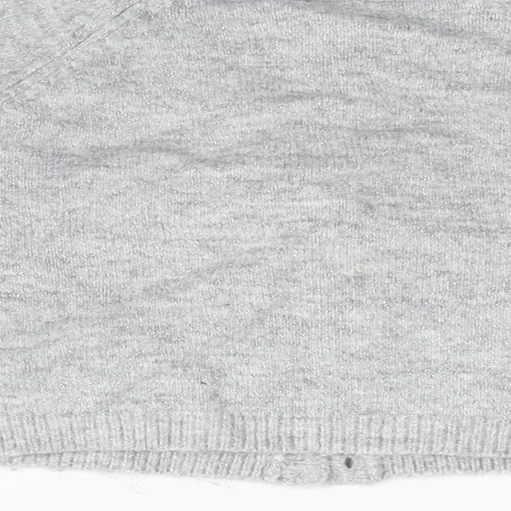 Marks & Spencer Girls Grey Cardigan Jumper Size 5-6 Years