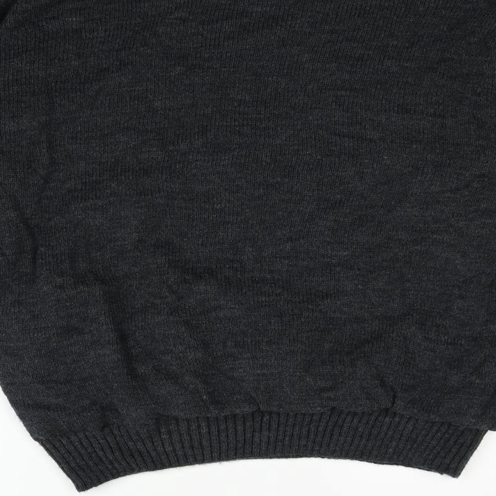 aqua perm Mens Grey Pullover Jumper Size 2XL