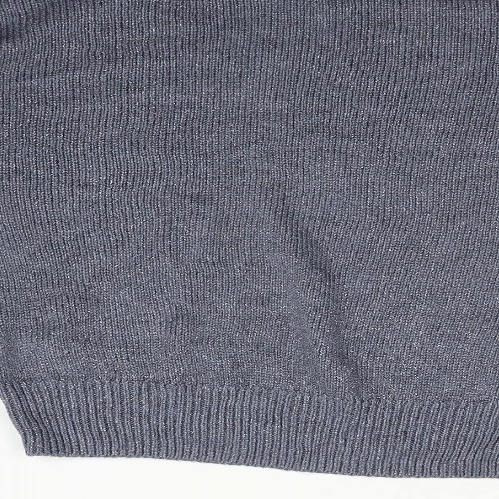 Divided Womens Blue Pullover Jumper Size M