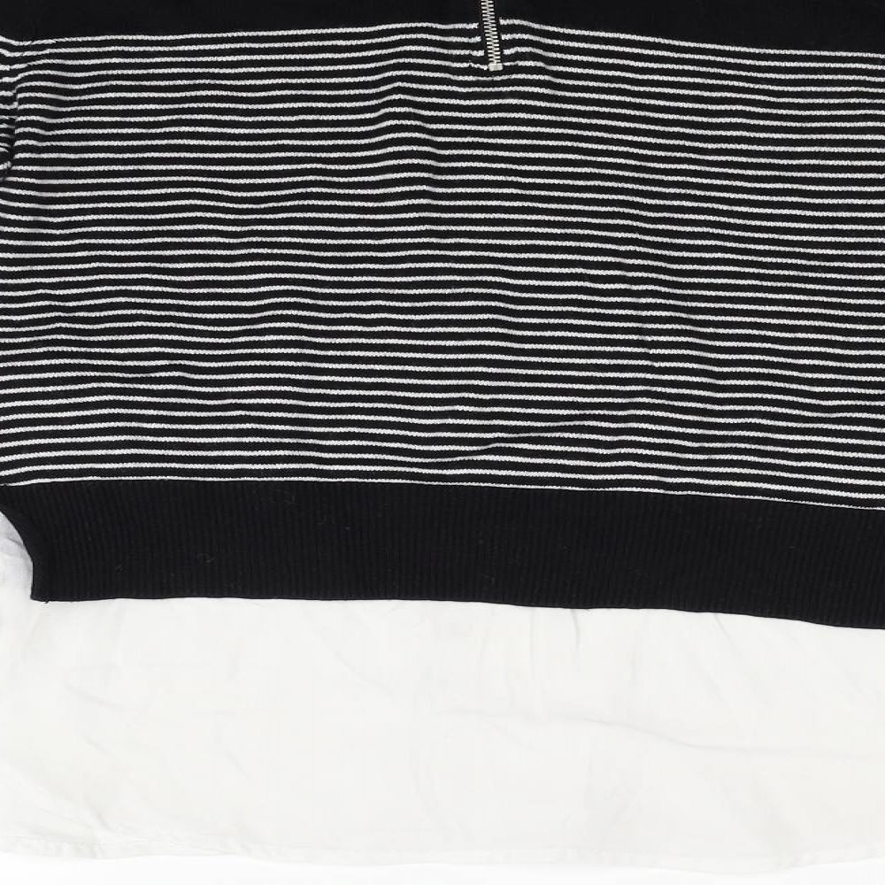Atmosphere Womens Black Striped Pullover Jumper Size 8