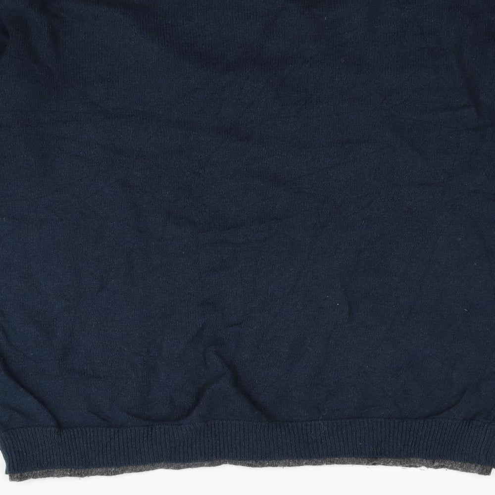 Wosley Mens Blue Pullover Jumper Size L