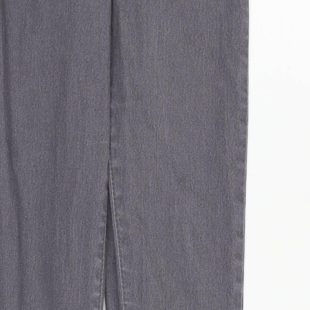 PRETTYLITTLETHING Womens Grey Skinny Jeans Size 8 L27 in
