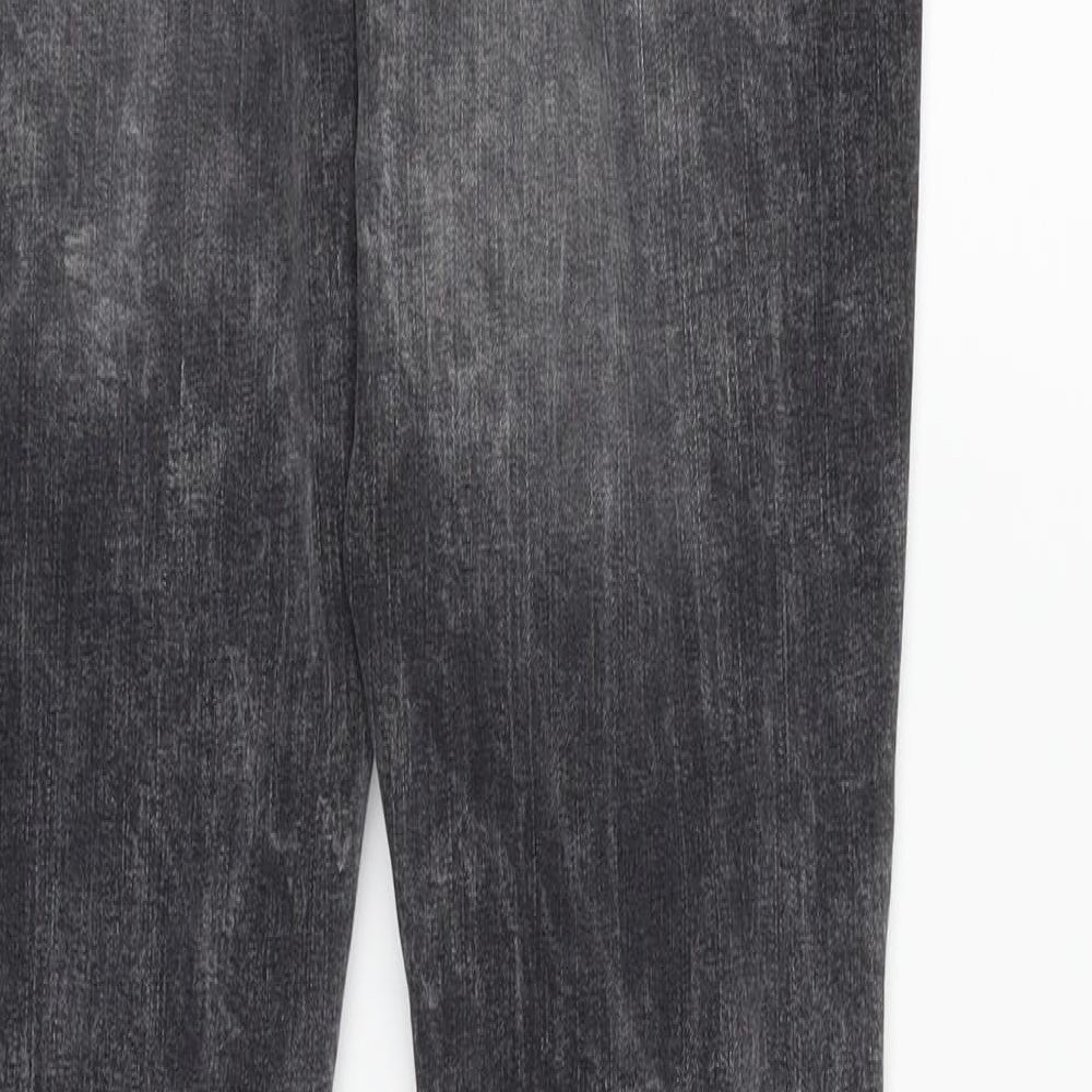 deniem & co Womens Grey Skinny Jeans Size 10 L29 in