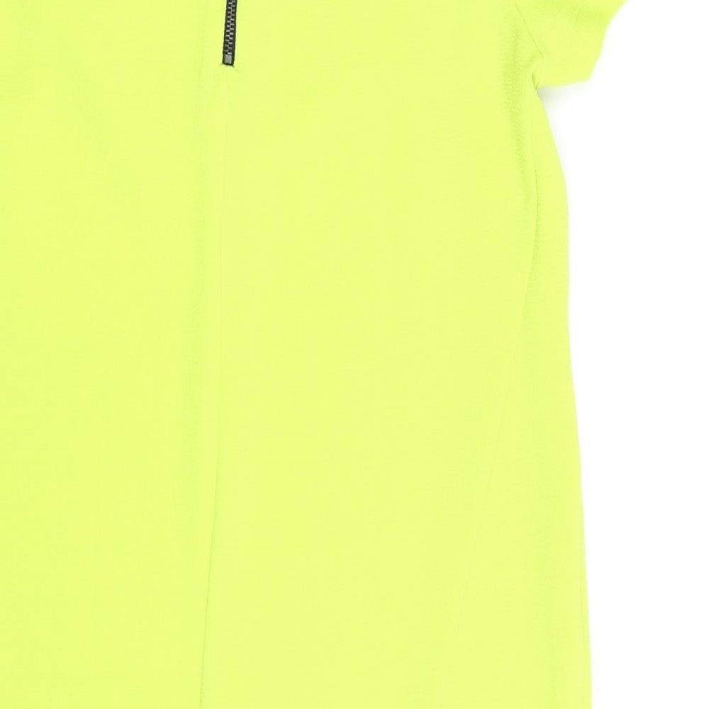 Topshop Womens Green Pencil Dress Size 10