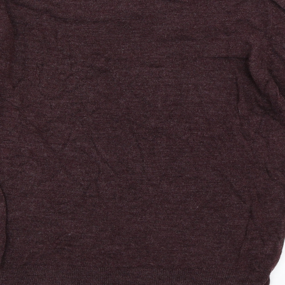 Cedarwood State Mens Purple Pullover Jumper Size M