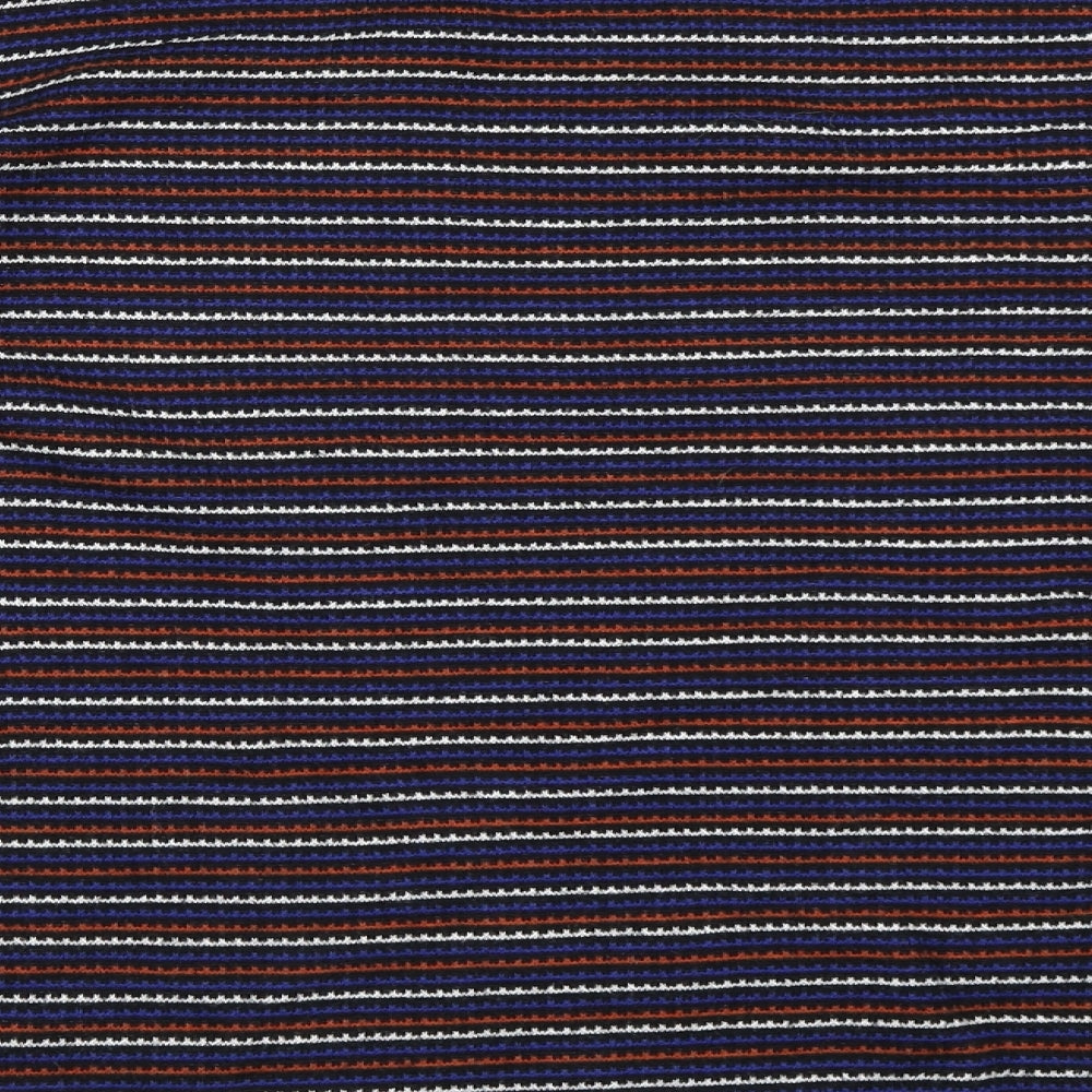 Papaya Womens Black Striped Pullover Jumper Size 18