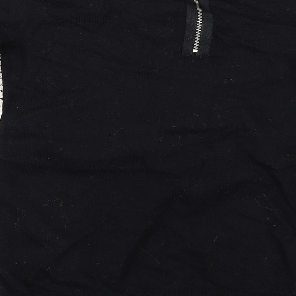 Warehouse Womens Black Pullover Jumper Size 10