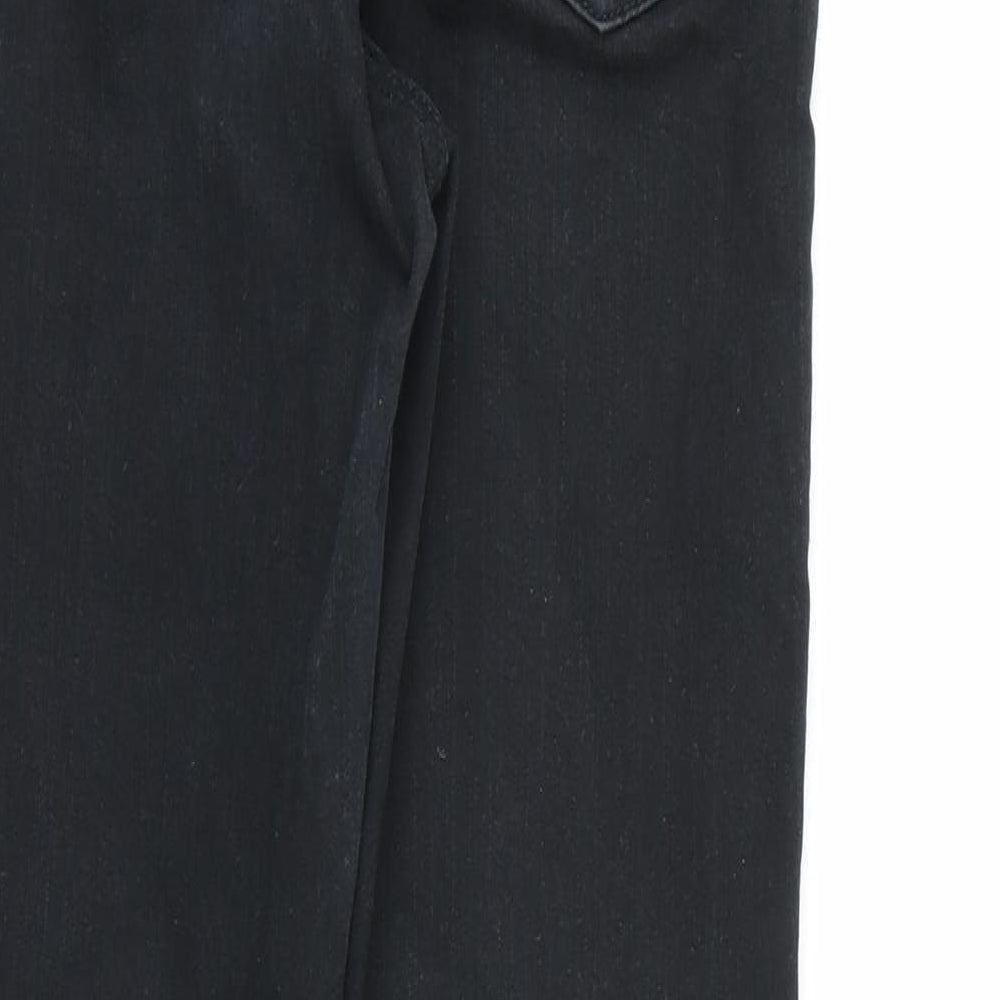 Topshop Womens Black Denim Skinny Jeans Size 26 in L30 in