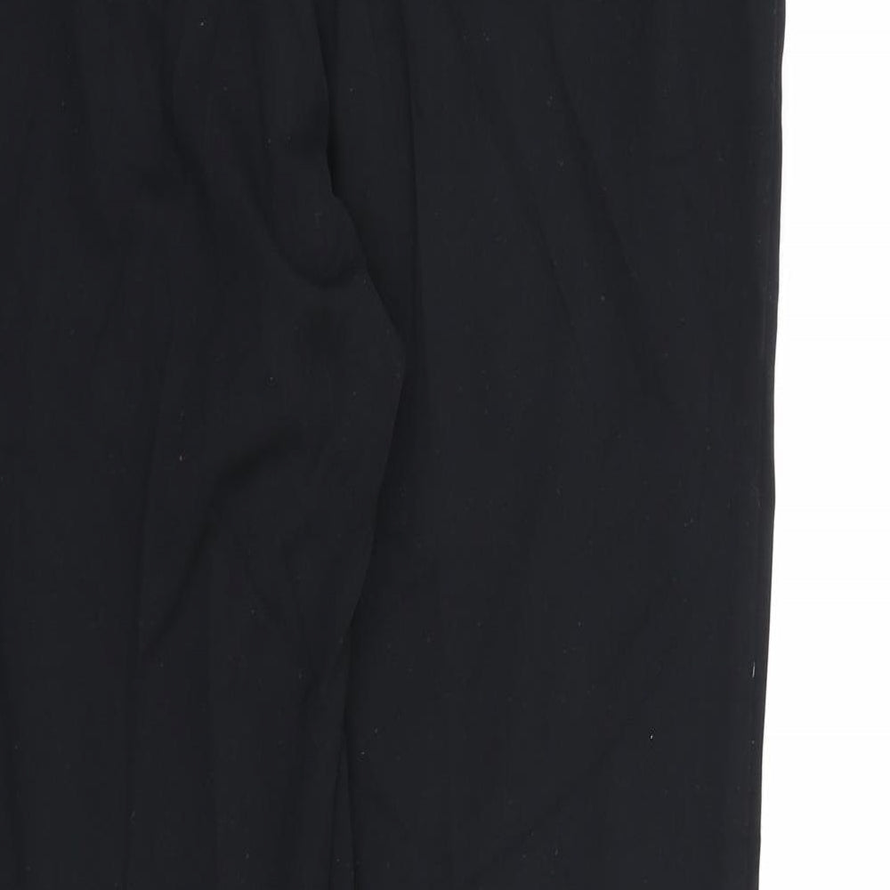 Marks & Spencer Womens Black Rayon Dress Pants Trousers Size 14 L30 in