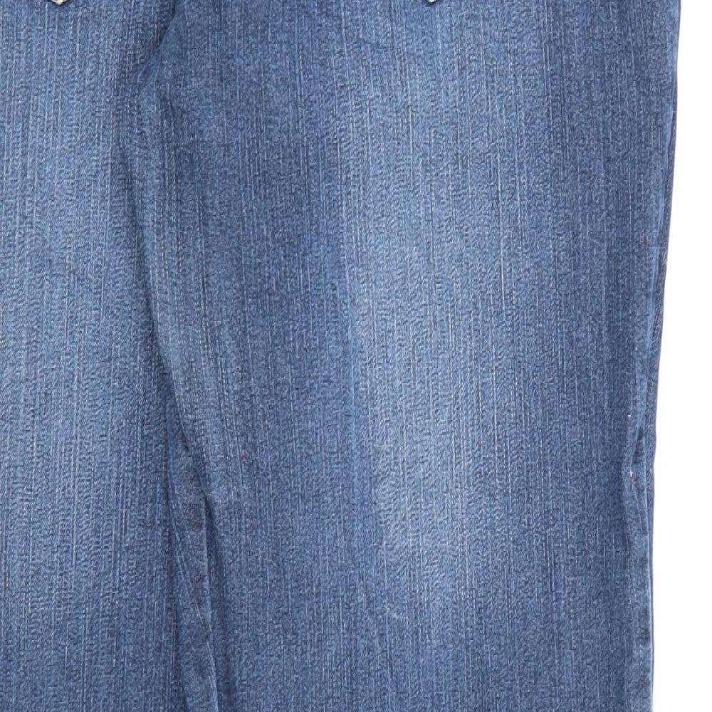 Sheego Womens Blue Denim Bootcut Jeans Size 36 in L29 in