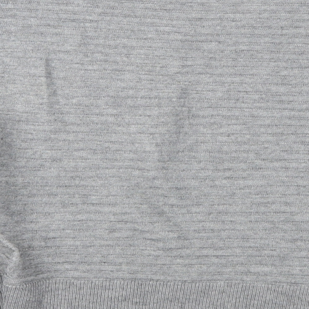 Mango Womens Grey Knit Pullover Jumper Size S