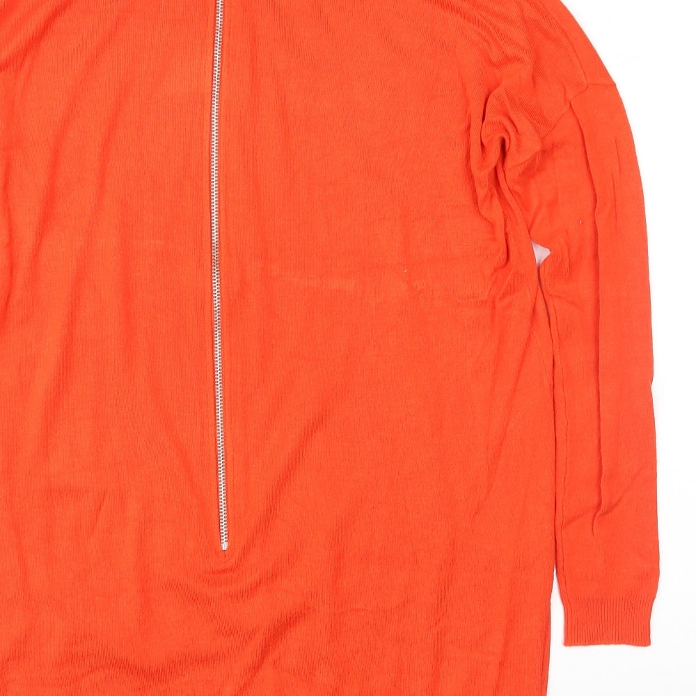 Atmosphere Womens Orange Knit Pullover Jumper Size XS