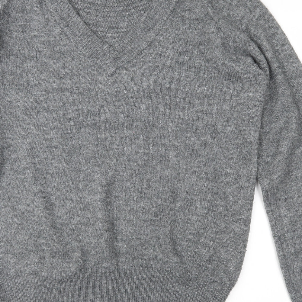 H&M Mens Grey Knit Pullover Jumper Size S