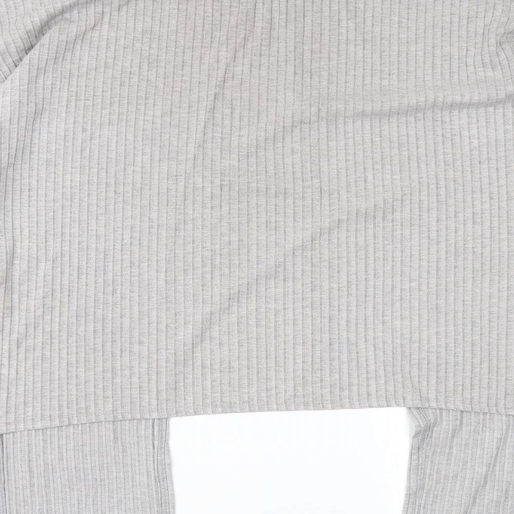 New Look Womens Grey Basic T-Shirt Size 10