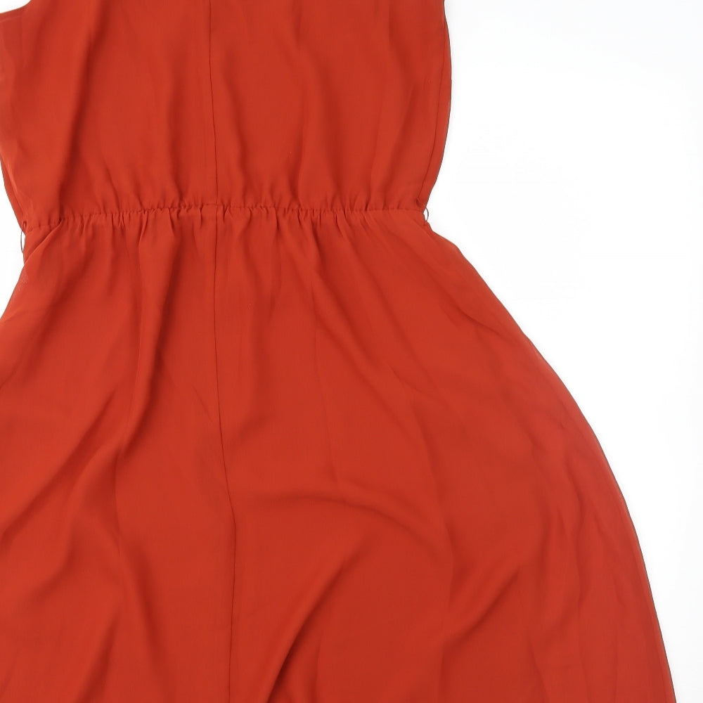 Papaya Womens Brown Fit & Flare Size 12