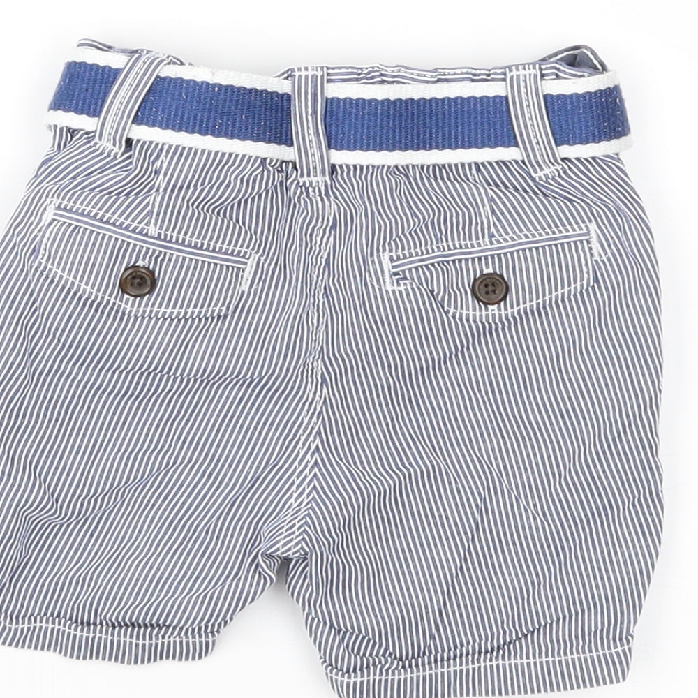 H&M Boys Blue Striped Cropped Trousers Size 3-6 Months