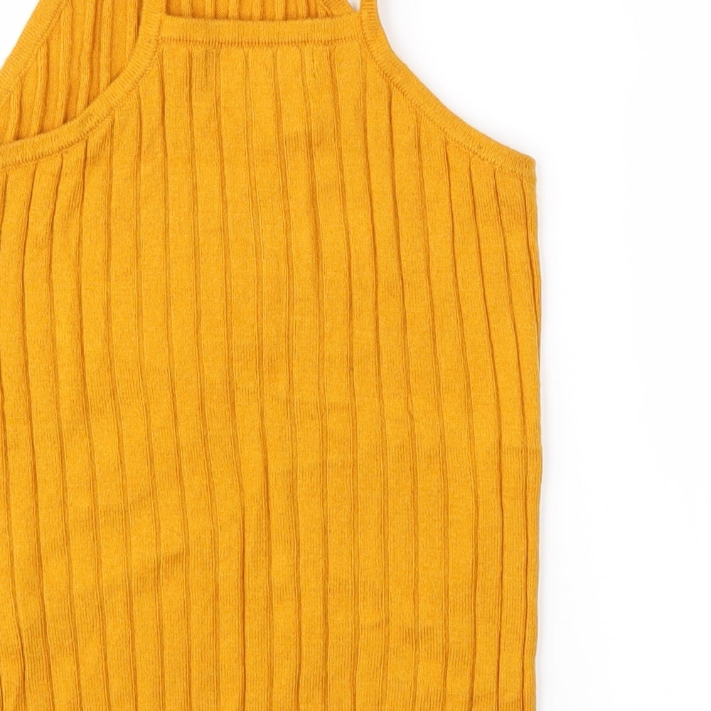 Atmosphere Womens Yellow Knit Pullover Jumper Size 6