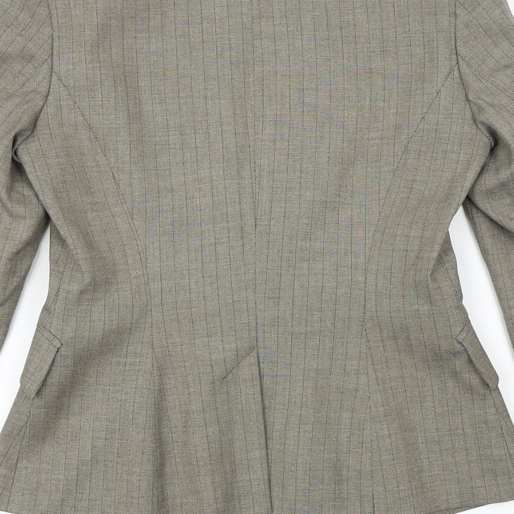 Warehouse Womens Beige Jacket Coat Size 8