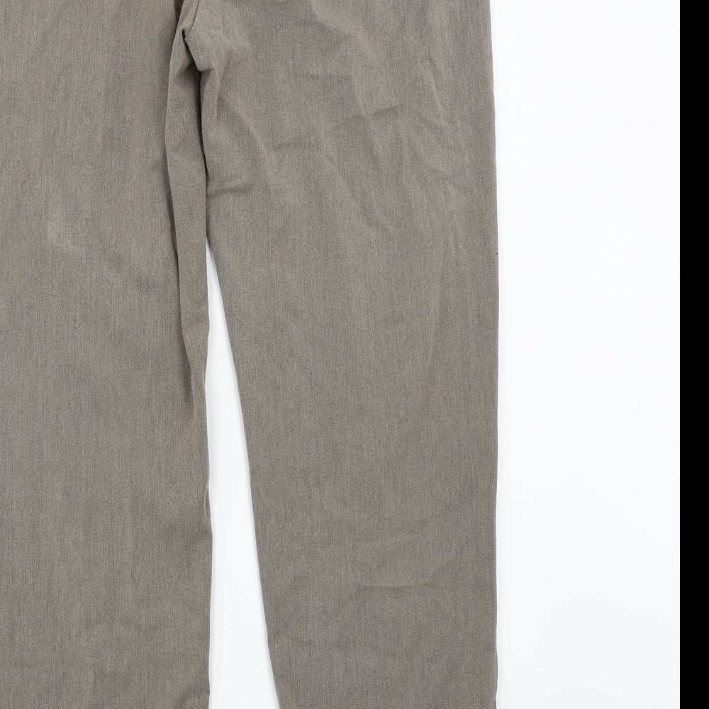 Marks and Spencer Womens Beige Trousers Size 16 L28 in