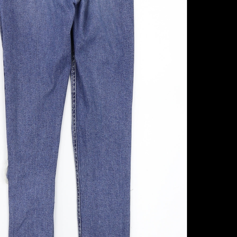 Topshop Womens Blue Straight Jeans Size 30 L29 in