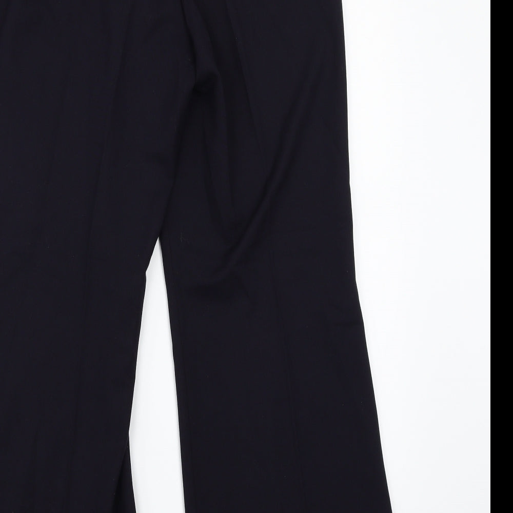 Marks and Spencer Womens Blue Trousers Size 12 L28 in