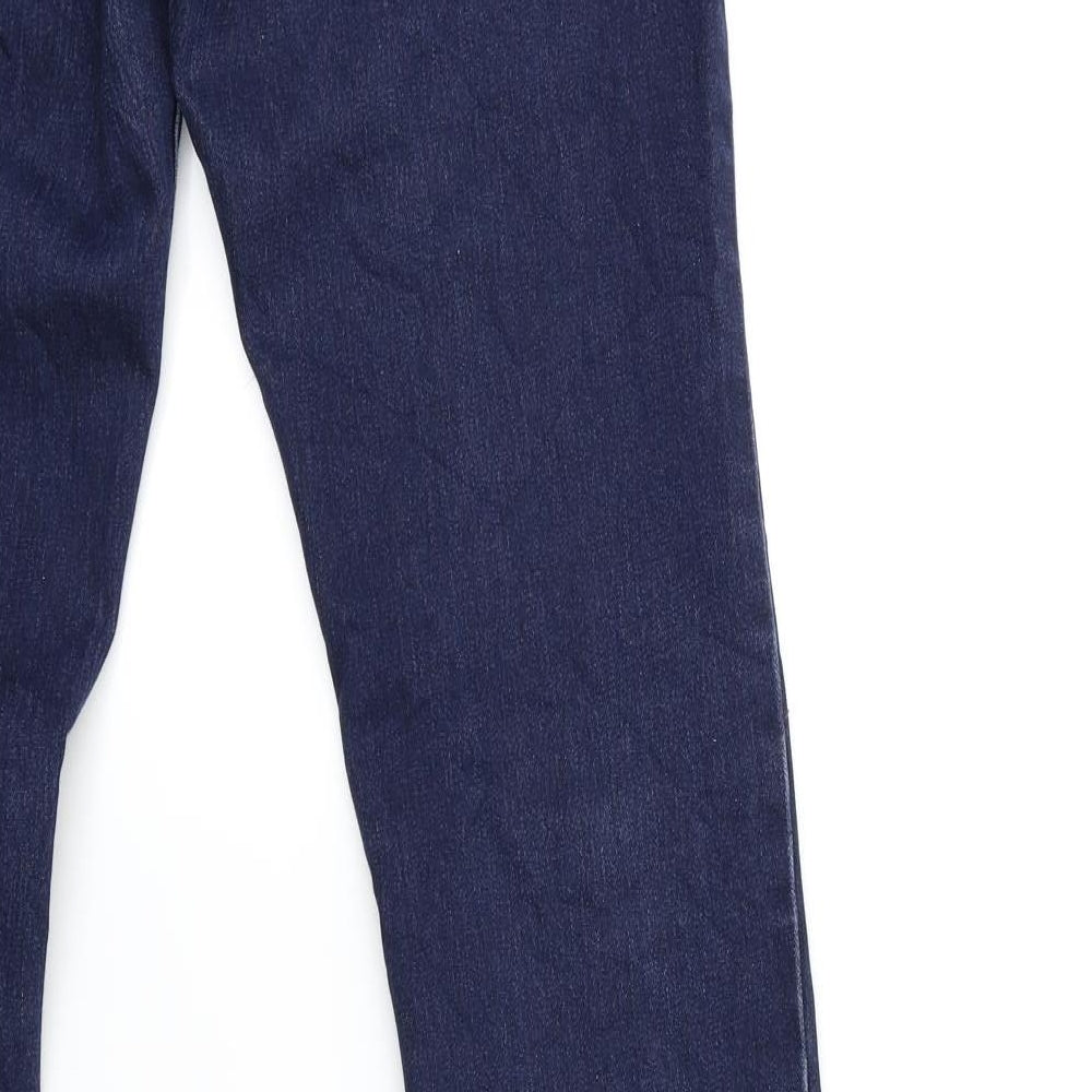 WEN STAR JEANS Womens Blue Denim Straight Jeans Size 28 in L30 in