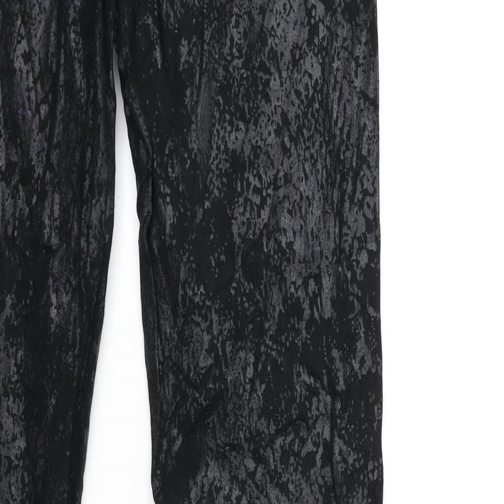 Flame Womens Black Denim Skinny Jeans Size 6 L30 in