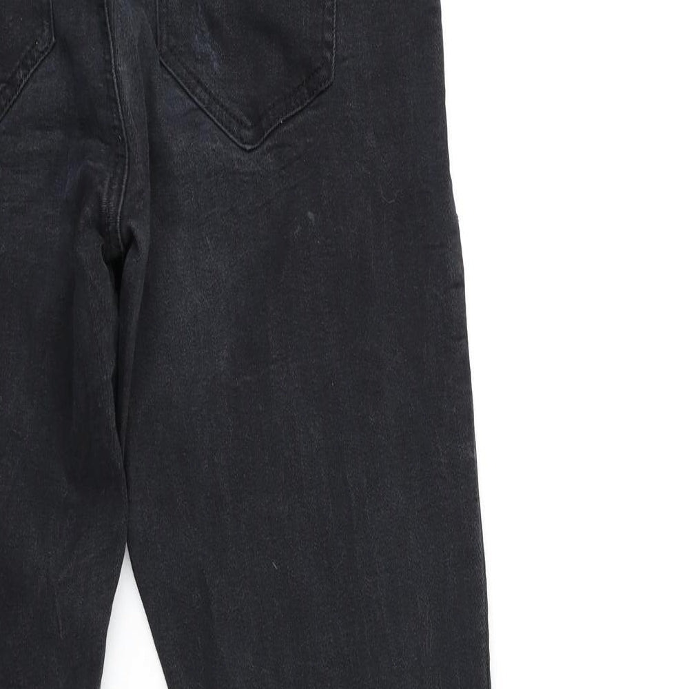 Denim & Co. Womens Black Denim Skinny Jeans Size 12 L26 in