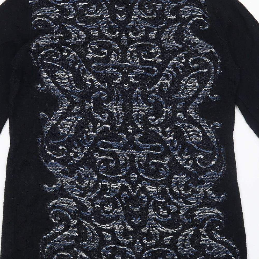 George Womens Blue Geometric Pullover Jumper Size 10